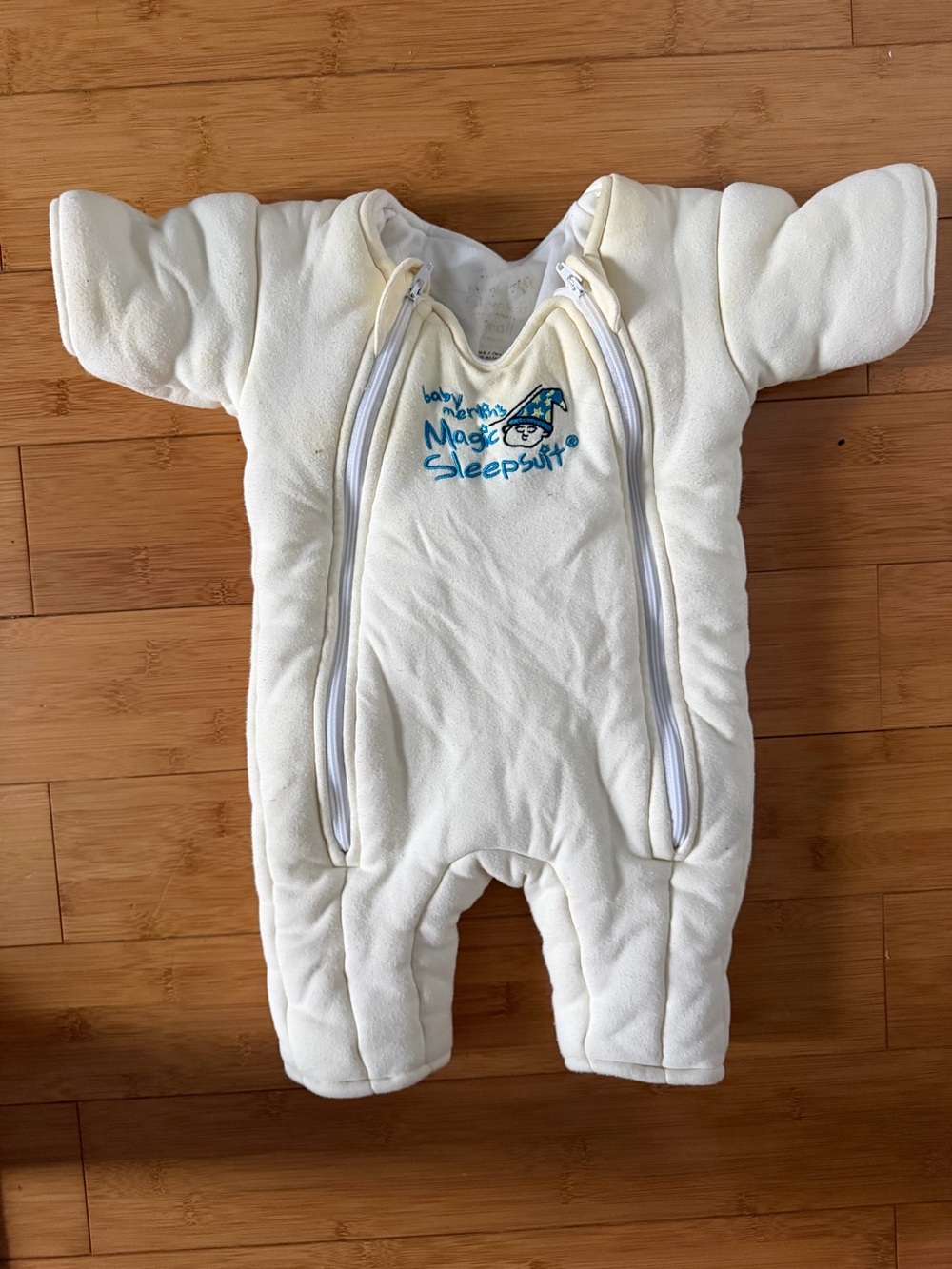 Magic Sleepsuit Cream Baby One-Piece Sleepsuit with Dual Zippers